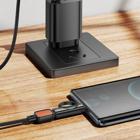 Перехідник Hoco UA32 Type-C male to Type-C female display adapter Black