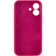 Чохол Silicone Case Full Camera Protective (AA) для Apple iPhone 16 Plus (6.7") Червоний / Rose Red