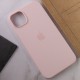 Чохол Silicone case (AAA) with Magsafe для Apple iPhone 14 Pro Max (6.7") Рожевий / Chalk Pink