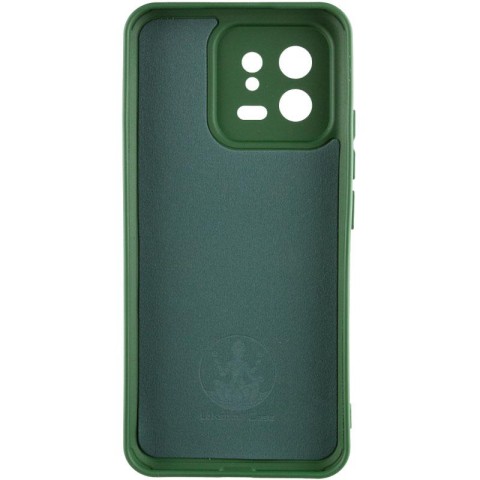 Чохол TPU GETMAN Liquid Silk Full Camera для Xiaomi 13 Pro Зелений / Dark green