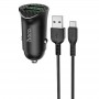 АЗП Hoco Z39 QC3.0 (2USB) + MicroUSB Чорний