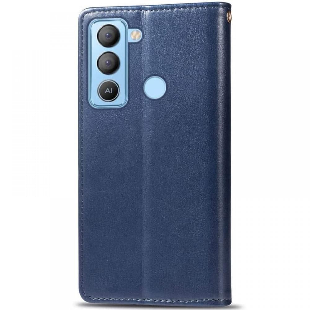 Шкіряний чохол-книжка GETMAN Gallant (PU) для TECNO Pop 5 LTE Синій