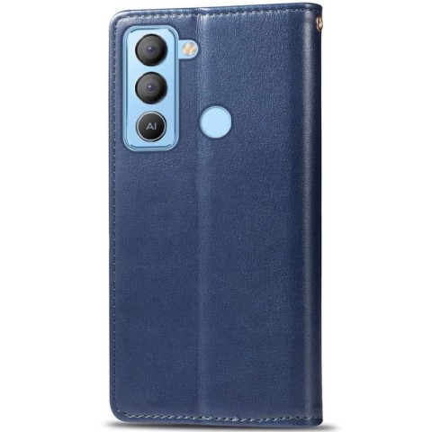 Шкіряний чохол-книжка GETMAN Gallant (PU) для TECNO Pop 5 LTE Синій
