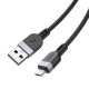 Дата кабель Hoco X109 Energy silicone USB to MicroUSB (1m) Black