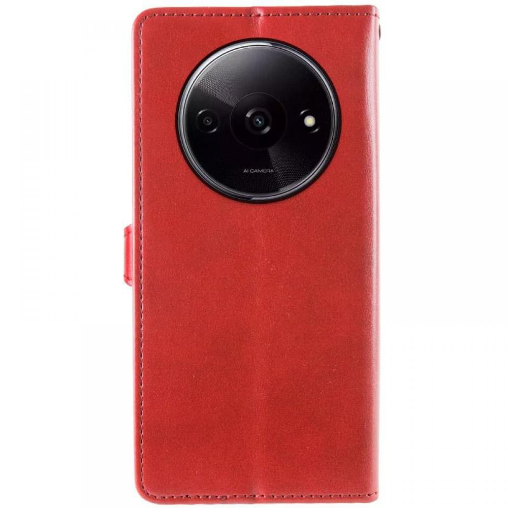 Шкіряний чохол-книжка GETMAN Gallant (PU) для Xiaomi Redmi A3 Червоний