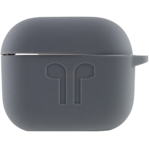 Силіконовий футляр для навушників AirPods 3 Сірий / Dark Gray
