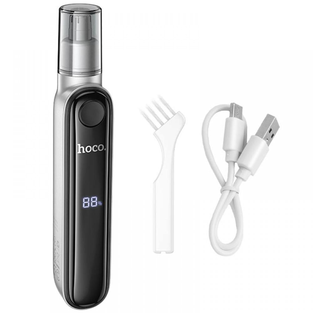 Тример Hoco HP33 electric nose hair with display Metal gray