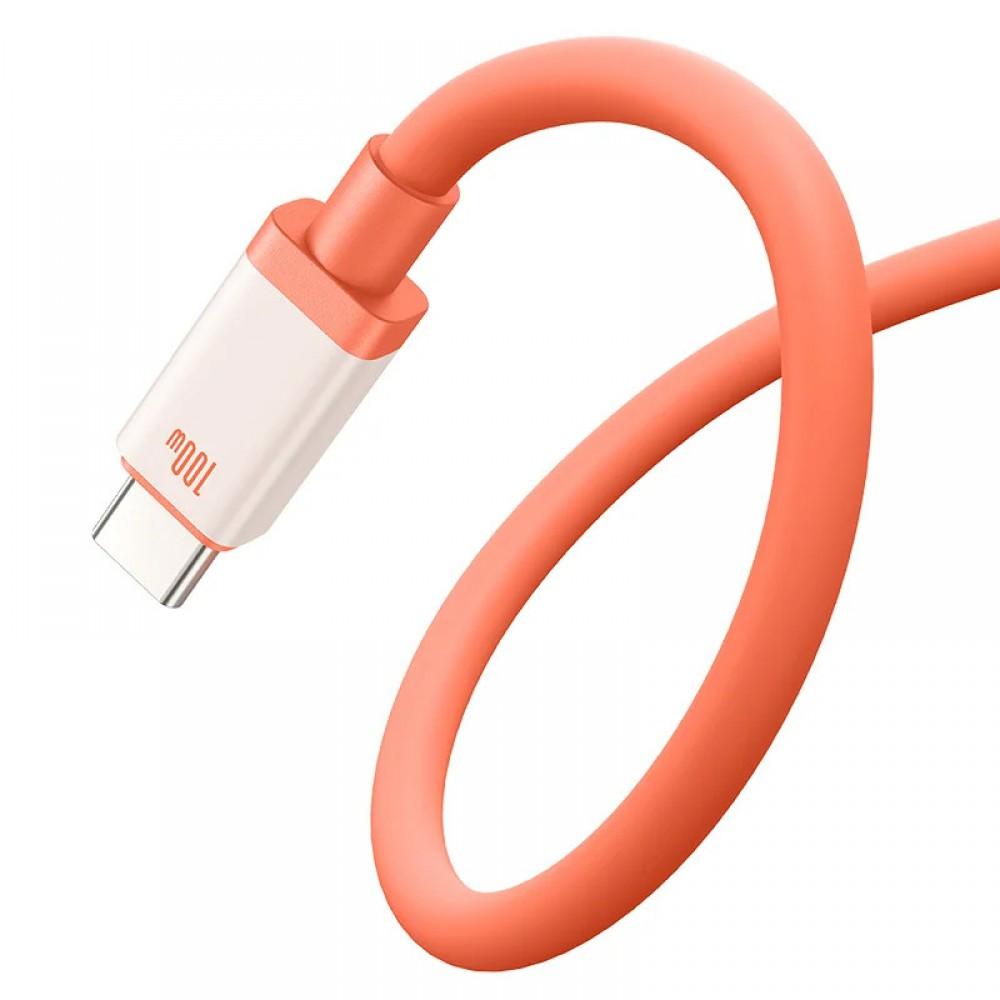 Дата кабель Baseus 0°C Series Fast Charging Type-C to Type-C 100W (1m) (P10368800731) Canyon Coral