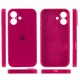Чохол Silicone Case Full Camera Protective (AA) для Apple iPhone 16 Plus (6.7") Червоний / Rose Red