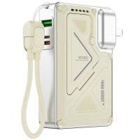 Портативний ЗП Power Bank WIWU Wi-P057 Knight 22.5W+PD35W 10000 mAh White