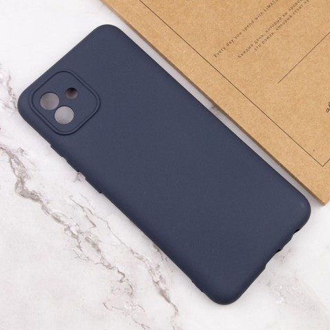 Чохол TPU GETMAN Liquid Silk Full Camera для Samsung Galaxy A05 Синій / Midnight Blue