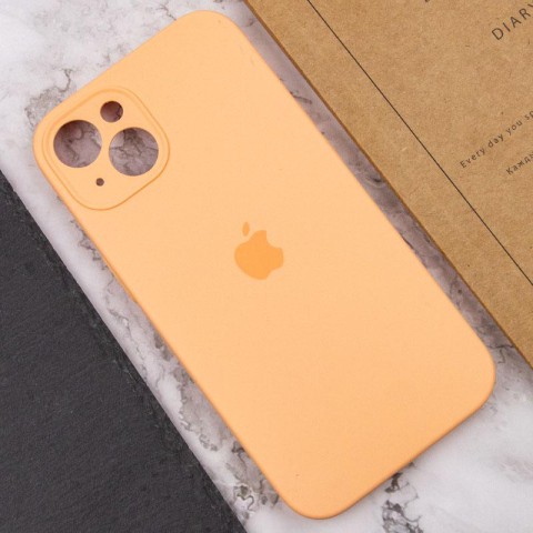 Чохол Silicone Case Full Camera Protective (AA) для Apple iPhone 15 Plus (6.7") Помаранчевий / Cantaloupe