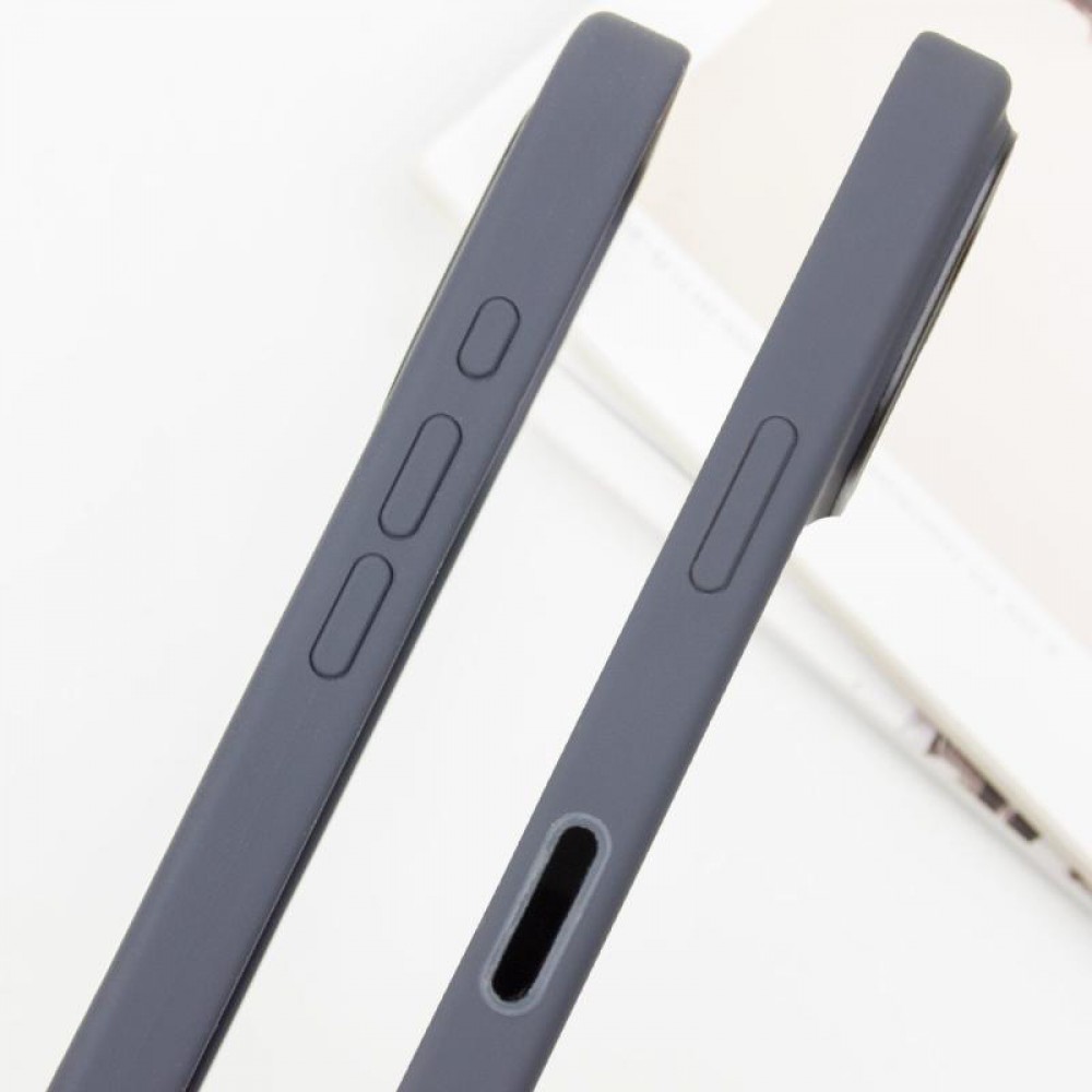 Чохол Silicone case (AAA) with Magsafe and Animation (button) для Apple iPhone 16 (6.1") Black