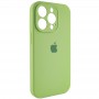 Чохол Silicone Case Full Camera Protective (AA) для Apple iPhone 14 Pro Max (6.7") М'ятний / Mint / PVH