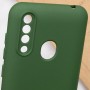 Чохол Silicone Cover My Color Full Camera (A) для ZTE Blade A7 Fingerprint (2020) Зелений / Dark green