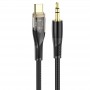 Аудіо кабель Aux Hoco UPA25 (AUX 3.5 to Type-C) (1m) Black
