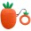 Силіконовий футляр Smile Fruits series для навушників AirPods 1/2 + кільце Carrot