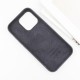 Чохол Silicone case (AAA) with Magsafe and Animation (button) для Apple iPhone 16 Pro (6.3") Black