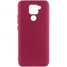 Чохол Silicone Cover Ummi Lakshmi (AA) для Xiaomi Redmi Note 9 / Redmi 10X Бордовий / Marsala