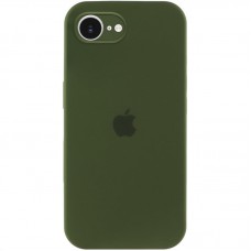 Чохол Silicone Case Full Camera Protective (AA) для Apple iPhone 16e (6.1") Зелений / Dark Olive