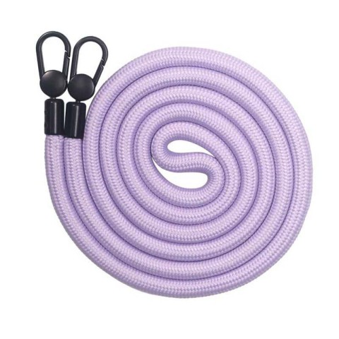 Чохол TPU Transparent with Straps для Apple iPhone 12 Pro / 12 (6.1") Light Purple