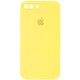 Чохол Silicone Case Square Full Camera Protective (AA) для Apple iPhone 7 plus/8 plus (5.5") Жовтий / Yellow