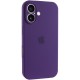 Чохол Silicone Case Full Camera Protective (AA) для Apple iPhone 16 (6.1") Фіолетовий / Amethyst