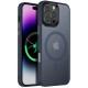 TPU+PC чохол Metal Buttons with MagSafe Colorful для Apple iPhone 16 Pro (6.3") Синій