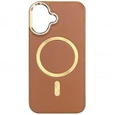 Шкіряний чохол SnapCase with MagSafe для Apple iPhone 16 (6.1") Brown