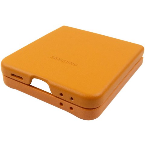 Шкіряний чохол Leather Case (AAA) для Samsung Galaxy Z Flip7 Brown