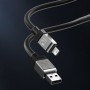 Дата кабель Baseus CoolPlay Series Type-C to Type-C 100W (1m) (CAKW00020) Black