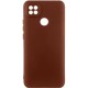 Чохол Silicone Cover Lakshmi Full Camera (AA) для Oppo A15s / A15 Коричневий / Brown