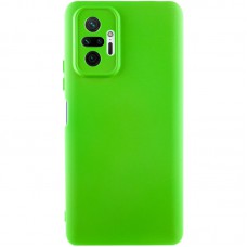 Чохол Silicone Cover Lakshmi Full Camera (A) для Xiaomi Redmi Note 10 Pro / 10 Pro Max Салатовий / Neon Green