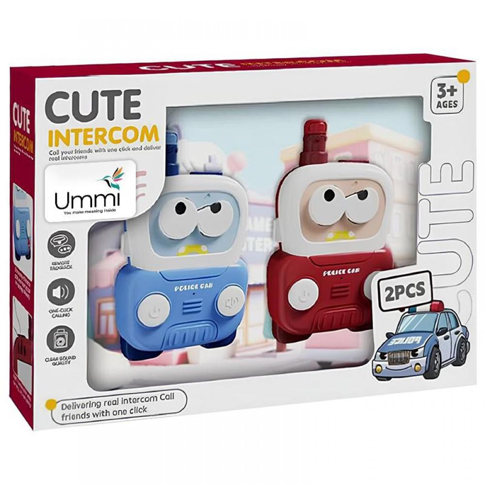 Дитяча навчальна рація ME-214 Police Car Cute Intercom (2pcs) Blue / Red