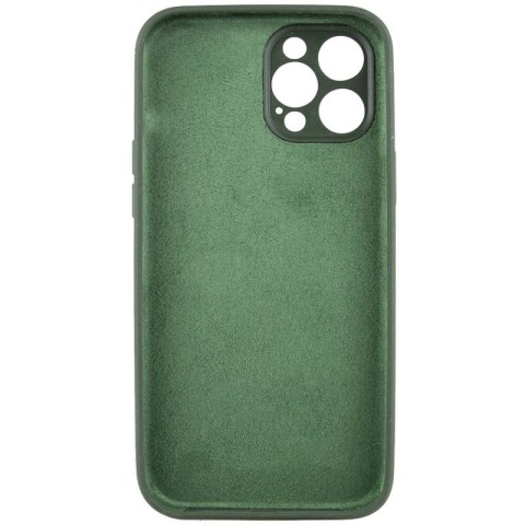 Чохол Silicone Case Full Camera Protective (AA) NO LOGO для Apple iPhone 12 Pro Max (6.7") Зелений / Cyprus Green