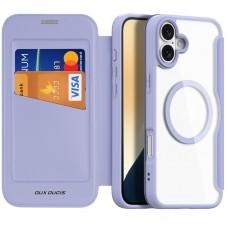 Чохол-книжка Dux Ducis Skin X Pro with MagSafe для Apple iPhone 16 (6.1") Purple