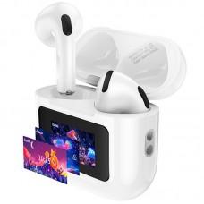 Бездротові TWS навушники Hoco EW73 Randy with Touch Screen White