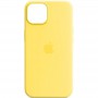 Чохол Silicone case (AAA) full with Magsafe and Animation для Apple iPhone 14 (6.1") Жовтий / Canary Yellow
