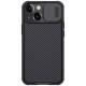 Карбонова накладка Nillkin Camshield (шторка на камеру) для Apple iPhone 14/13 (6.1") Чорний / Black