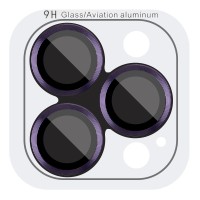 Захисне скло Metal Classic на камеру (у упак.) для Apple iPhone 14 Pro (6.1") / 14 Pro Max (6.7") Темно-Фіолетовий / Deep Purple