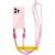 Чохол TPU CrossBody with straps для Apple iPhone 13 (6.1") Pink
