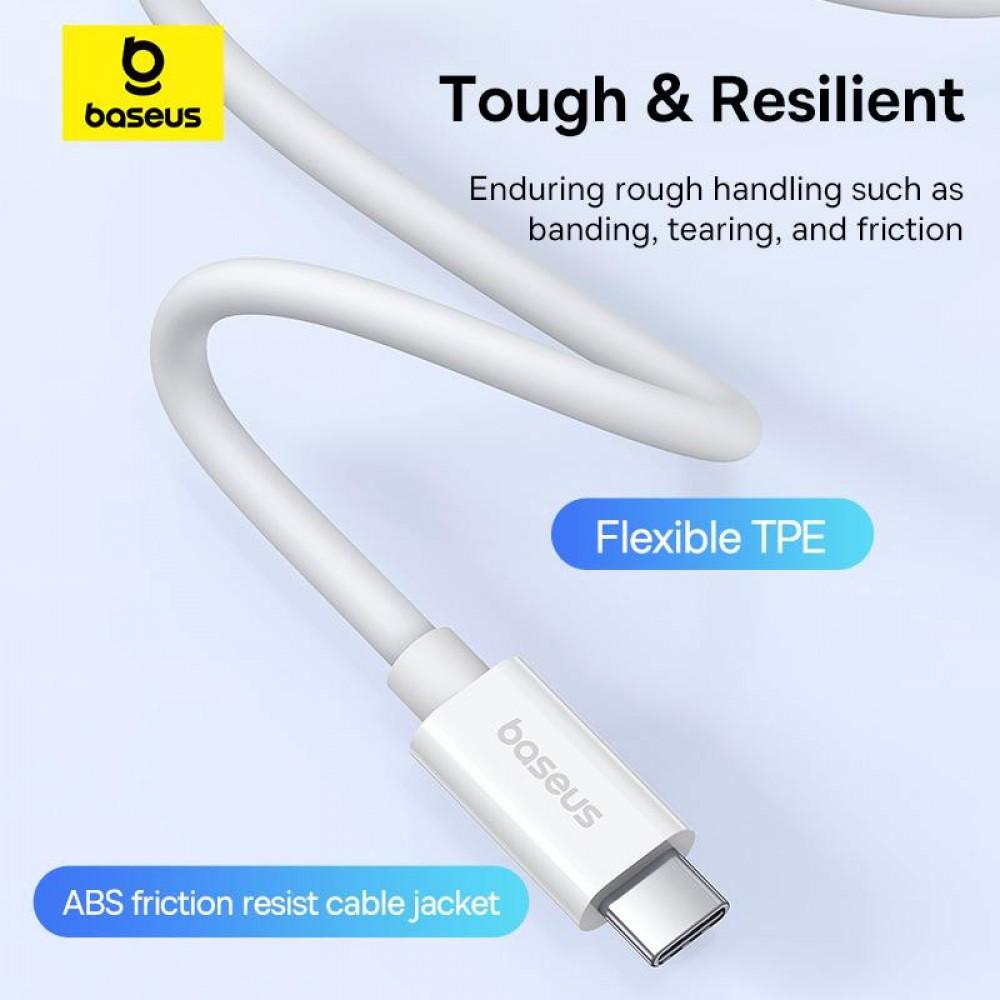 Дата кабель Baseus Superior Series 2 USB4 Full-Function Type-C to Type-C 240W (1m) (P10365200211) Moon White