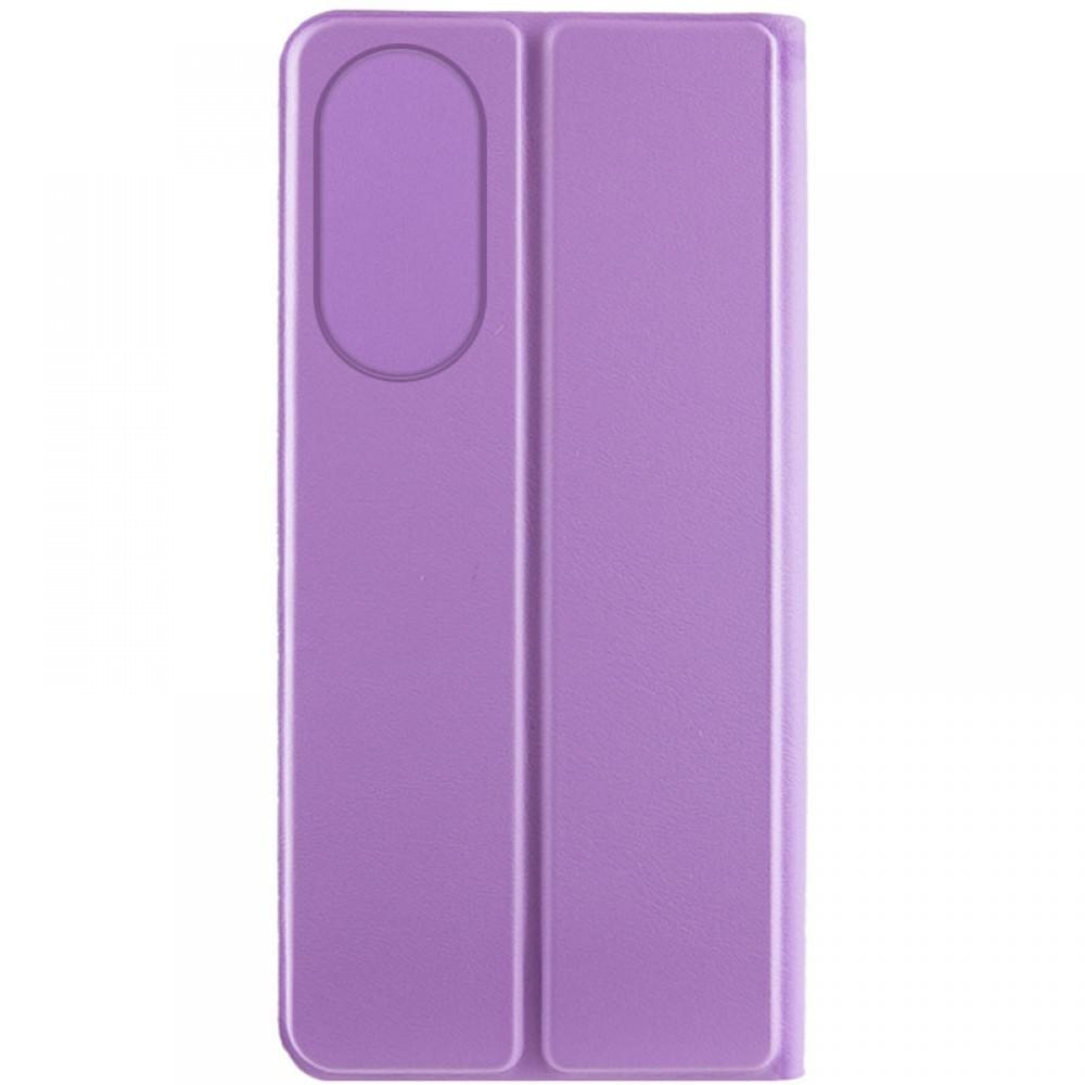 Шкіряний чохол-книжка GETMAN Elegant (PU) для Oppo A78 4G Бузковий