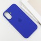 Чохол Silicone case (AAA) with Magsafe and Animation (button) для Apple iPhone 16 Plus (6.7") Ultramarine