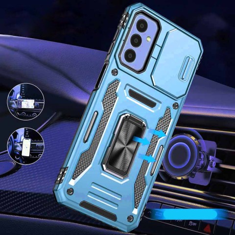 Ударостійкий чохол Camshield Army Ring для Samsung Galaxy A25 5G Блакитний / Light Blue