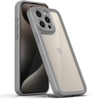TPU чохол Transparent + Colour 1,5mm для Apple iPhone 11 Pro Max (6.5") Grey