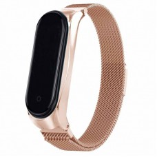 Ремінець Milanese Loop Design для Xiaomi Mi Band 3/4 Champagne gold