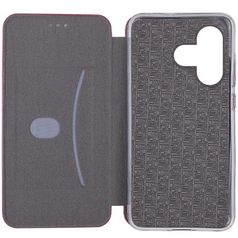 Шкіряний чохол-книжка Classy для Xiaomi Redmi 13 4G / Poco M6 4G Бордовий