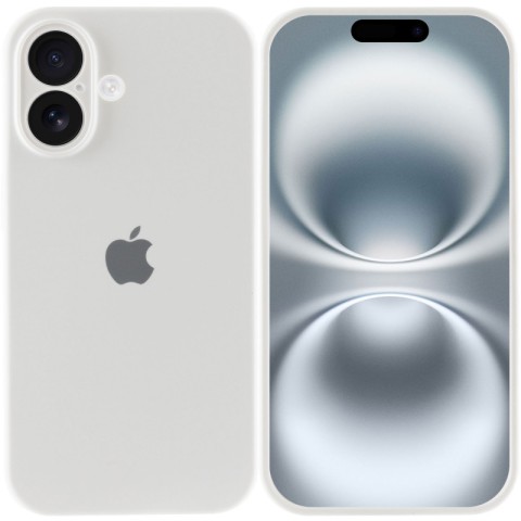 Чохол Silicone Case Full Camera Protective (AA) для Apple iPhone 16 (6.1") Білий / White