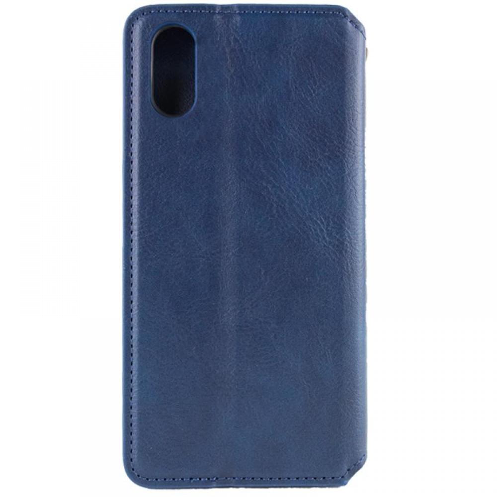 Шкіряний чохол-книжка GETMAN Cubic (PU) для Apple iPhone X / XS (5.8") Синій